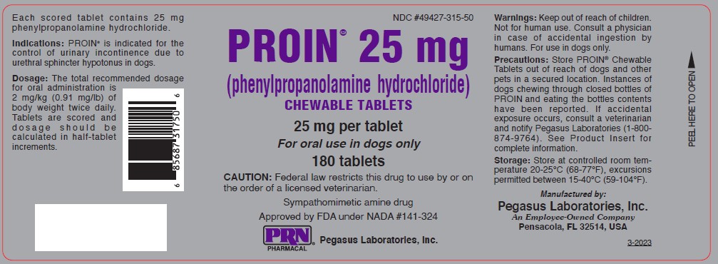 proin dosage for 50 pound dog